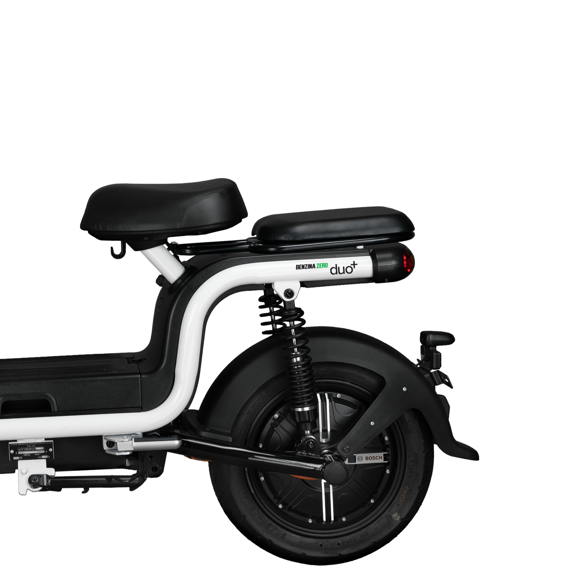 Benzina Zero electric scooter with pillion seat