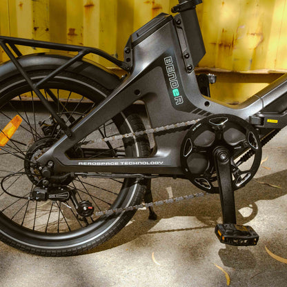 Benzina Zero bender electric bike foldable aerospace technology 