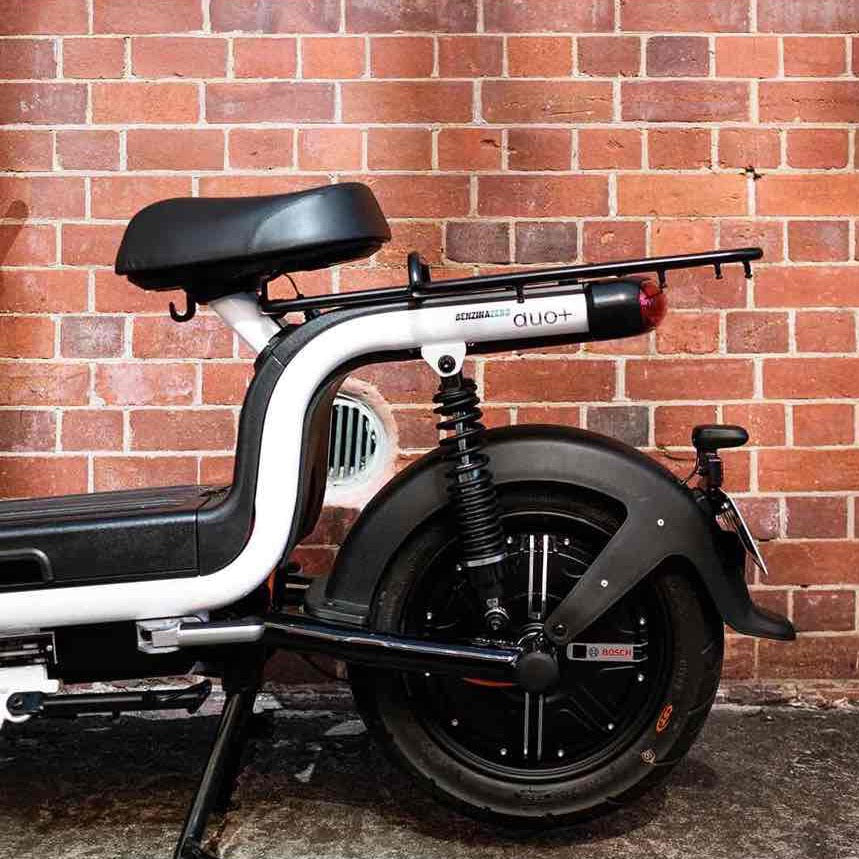 Benzina Zero Duo electric scooter carry rack