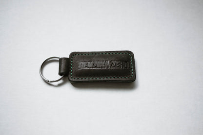 Benzina Zero electric scooters embossed leather keyring