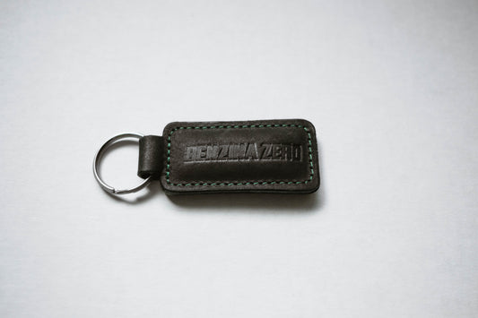 Benzina Zero electric scooters embossed leather keyring